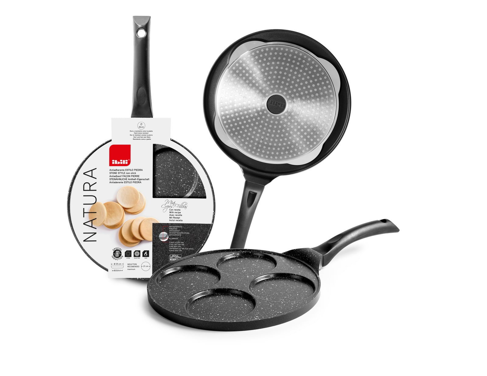 SERTA DE 4 MINI CREPES NATURA