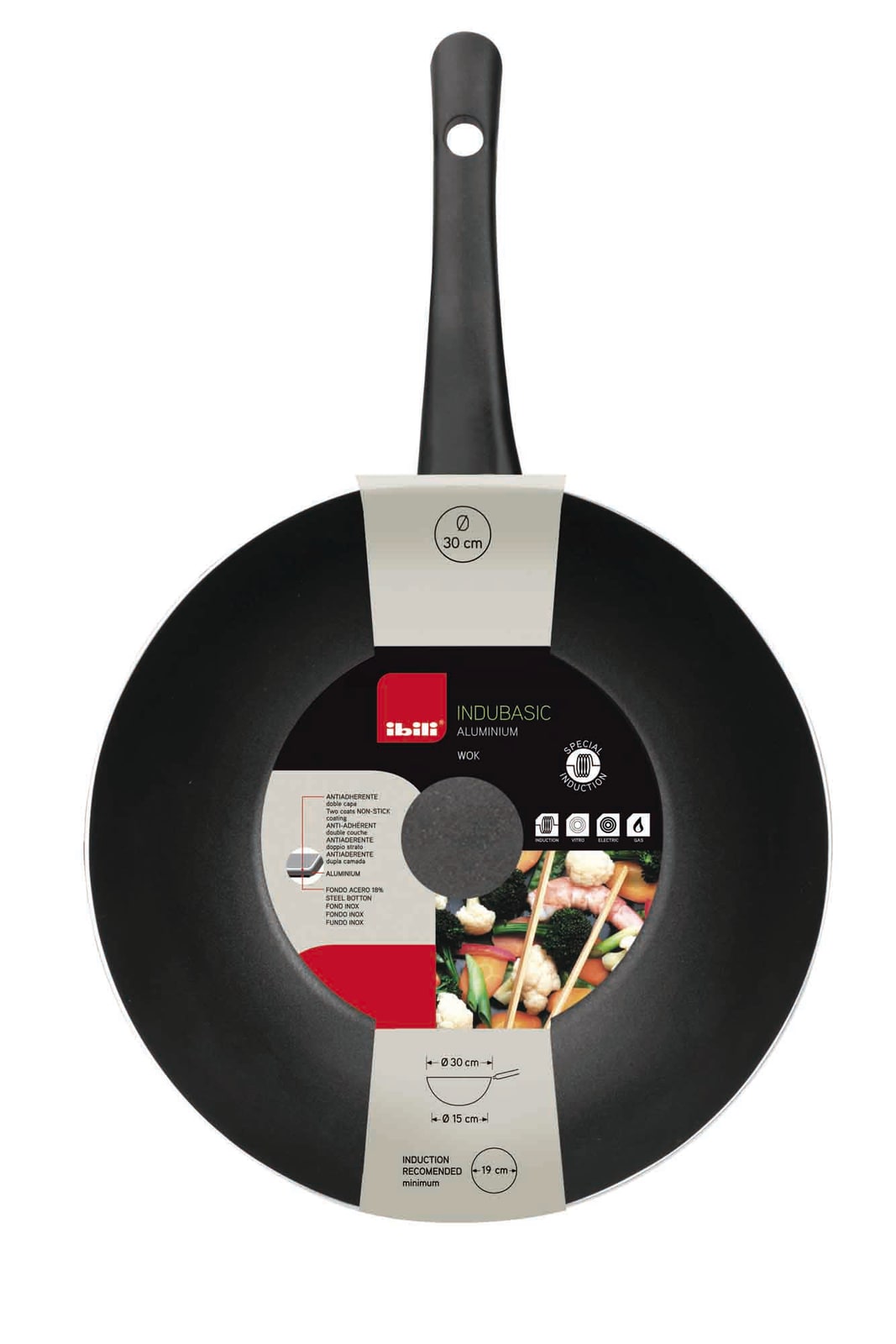 WOK INDUBASIC 30 CM