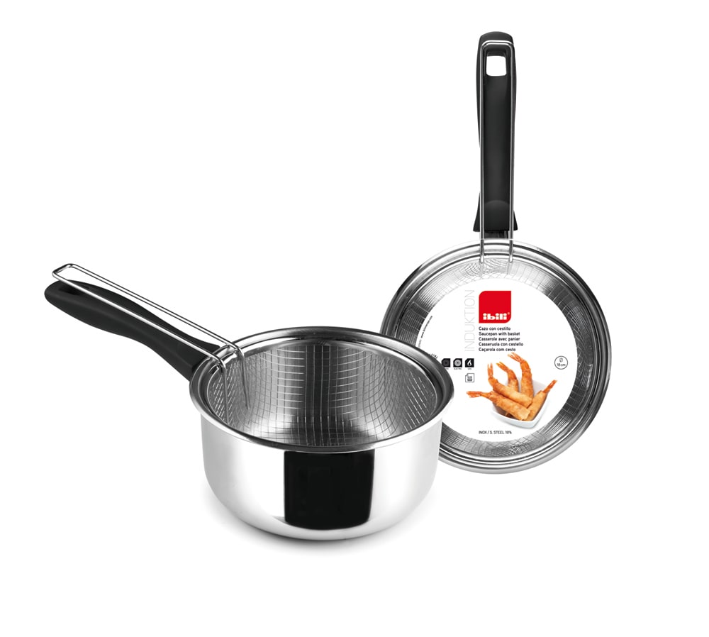 CACAROLA COM CESTO INDUKTION 18 CM